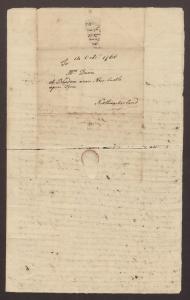 Letter written by Joseph Mosley, S.J., to his sister, October 10, 1766 p4