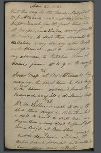 John McElroy diary entries, 1823
