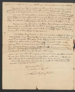 Letter from Father Neale to Father Lucas regarding the administration of sacraments to enslaved people