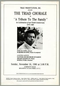 The Triad Chorale poster