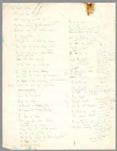"I Have a Dream" handwritten transcript