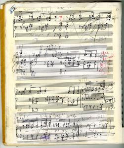 Ruth Norman music manuscript