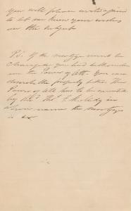Letter (p. 3) from John R. Thompson requesting new mortgage on 1838 sale, January 27, 1859
