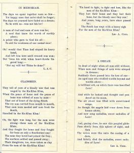 "Clansmen" by Leo Codd excerpted from The Loyola (November 1913)