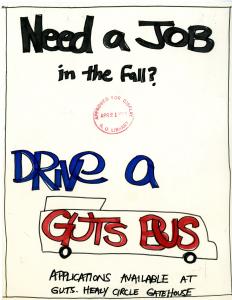 Handwritten driver recruitment flyer