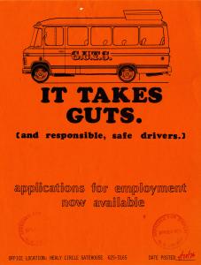 Printed driver recruitment flyer