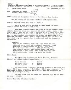 Printed announcement giving the terms and cost of the GUTS charter service, page 2