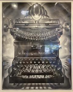 Remington Noiseless mezzotint by Carol Wax