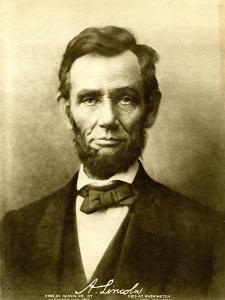 Abraham Lincoln portrait print