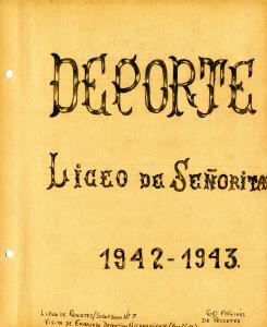 Deporte – Liceo de Senõritas scrapbook pages