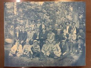 Group portrait in 1890s period garb