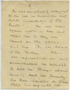 Letter from Countess vanden Heuvel to Montague Summers, page 4