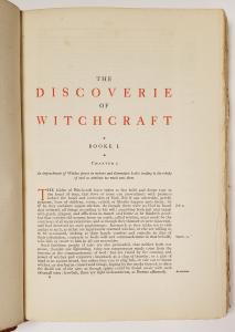 Beginning of The Discoverie of Witchcraft, by Reginald Scot