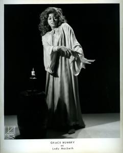 Photograph of Grace Bumbry performing as Lady Macbeth