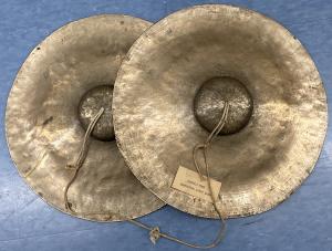 College Cadet Band cymbals