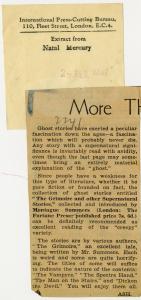 Press review of The Grimoire, 1936