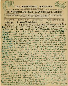 Letter from Fred Bason to Hector Stuart Forbes, 1948