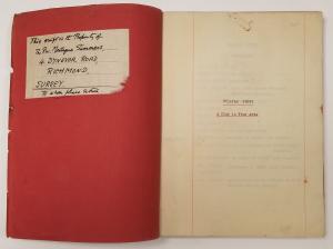 William Henry: A Play, 1939