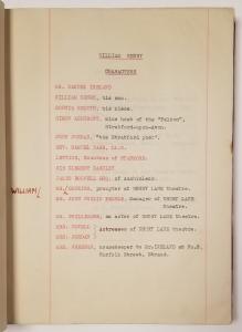William Henry: A Play, 1939