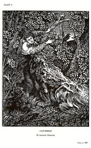 CAUCHEMAR, by Laurence Houseman, a plate illustrating The Vampire, by Montague Summers