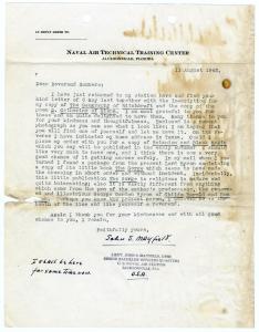 Letter from John S. Mayfield to Montague Summers, 1943