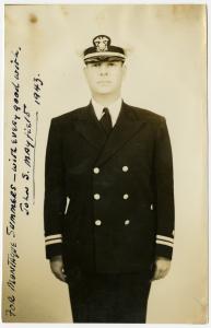 Photograph of John S. Mayfield inscribed to Montague Summers, 1943