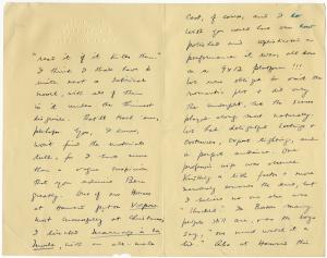 Letter from Robert Gale Noyes to Montague Summers, 1936