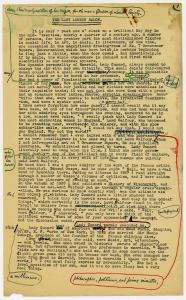 The Last London Salon, page one draft