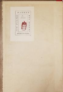 Jonathan Barker's bookplate 