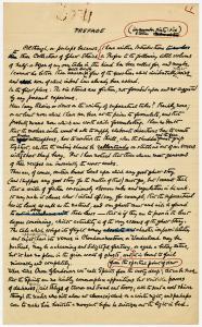 Manuscript preface to Six Ghost Stories, by Montague Summers