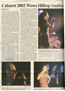 Review of Cabaret 2002 in The Hoya