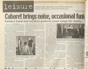 Review of Cabaret 2003 in the Georgetown Voice