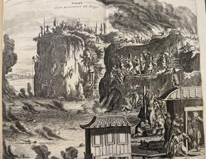 Early modern engraving of violence perpetrated against Japanese Christians