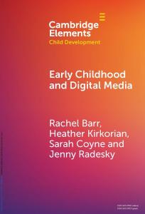 Book cover with title and author information and a background with gradient of orange, fuchsia, and purple