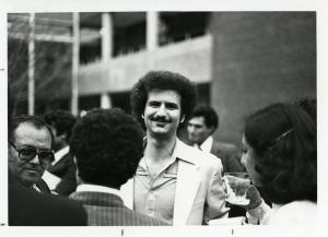 Beshara Doumani (Center), who later held the Mahmoud Darwish Chair in Palestinian Studies at Brown University