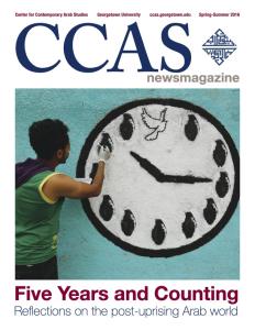Cover of Spring/Summer CCAS Newsmagazine with Young Man Painting
