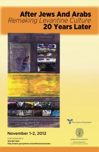 Flyer for After Jews and Arabs Event