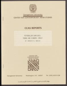 Cover of CCAS Report Petrodollar Surpluses: Trends and Economic Impact