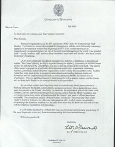 Letter from Leo O'Donovan Congratulating CCAS