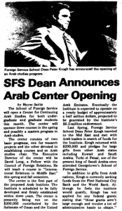 Article from the Hoya Featuring Peter Krogh Image