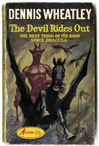 A 1962 mass market deition of The Devil Rides Out, by Dennis Wheatley