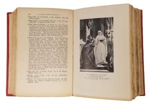 The Gothic Quest, by Montague Summers, opened to an illustration from Regina Maria Roche's "The Children of the Abbey"
