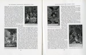 Second two pages of "The Illustrations of the 'Gothic' Novels", by Summers, printed in Connoisseur magazine, 1936