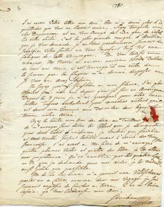Letter from Baron von Steuben to Peter Stephen Du Ponceau