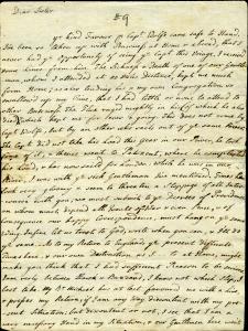 Handwritten letter cursive ink on paper