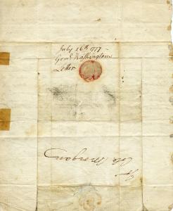 Postal address from George Washington