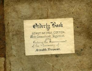 Connecticut Orderly Book - Arnold 