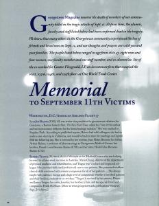Page one of a Georgetown Magazine article with a brief biographies of Lisa Joy Raines and Sandra Teague.