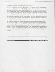 Print out of from the GU website of the text of the remarks.