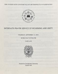Front cover of program.